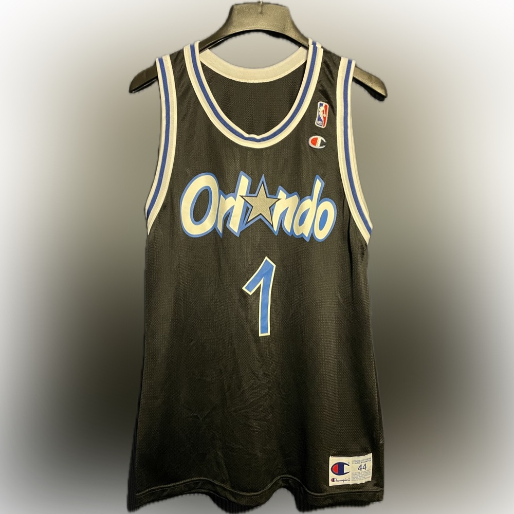 Anfernee Penny Hardaway 1 Orlando Magic Champion Jersey Size 44 (Large) Black
